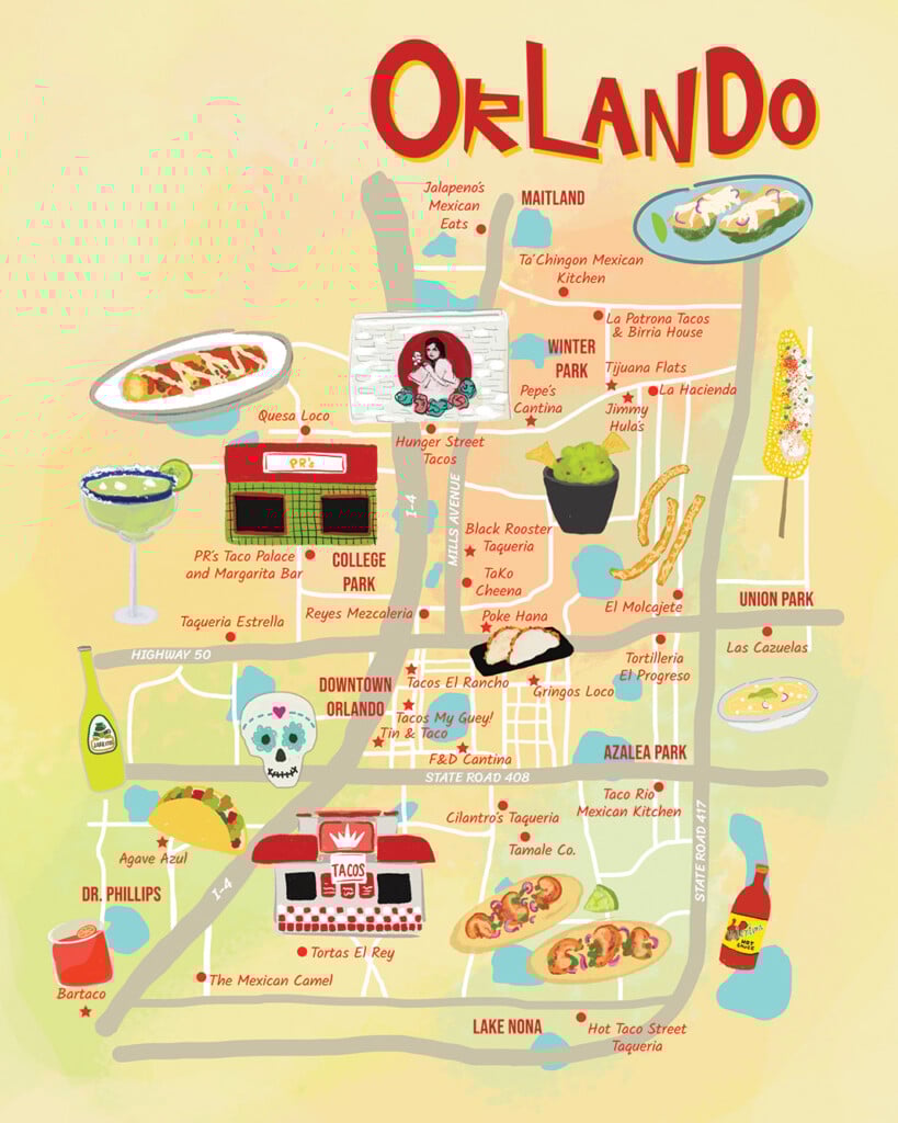 Orlando Does Tacos 2023 Map